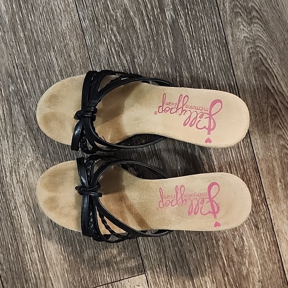 Jellypop memory foam heels in black size 7